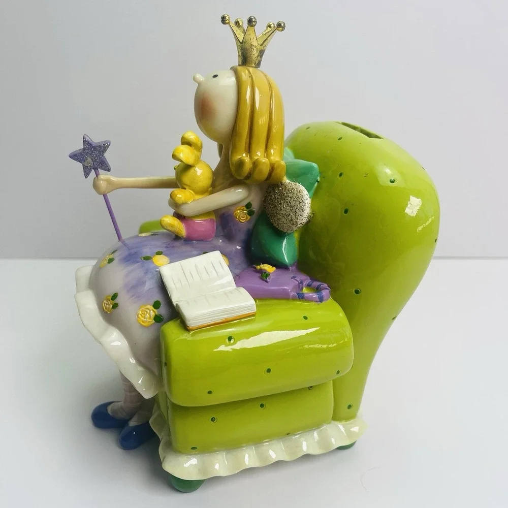 Fairy Princess‎ with Star Wand Bunny Pink and Green Coin Bank Koolitz Blowfish